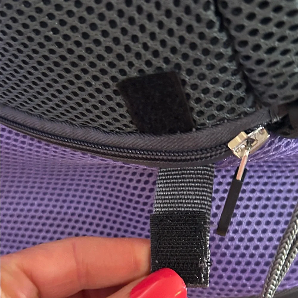 New Purple and Gray Dog Carrier.
